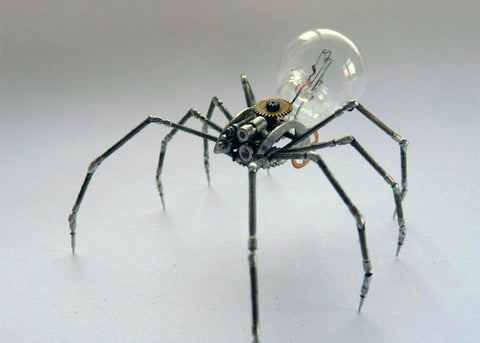Ιδεές: Μηχανικά έντομα από μέρη ρολογιών και λάμπες | Enallaktiko.gr
