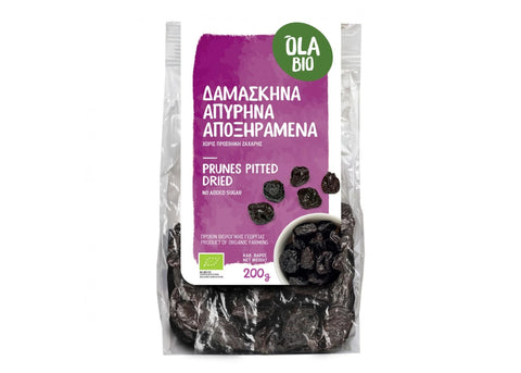Δαμάσκηνα απύρηνα αποξηραμένα Όλα Bio 200g