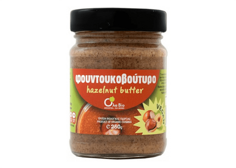 Βιολογικό φουντουκοβούτυρο Όλα Bio 250g - Enallaktiko.gr