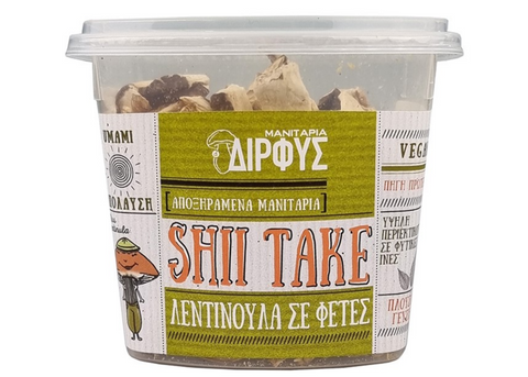 Αποξηραμένα μανιτάρια Λεντινούλα (Shii Take Mushrooms) Δίρφυς 25g | Enallaktiko.gr