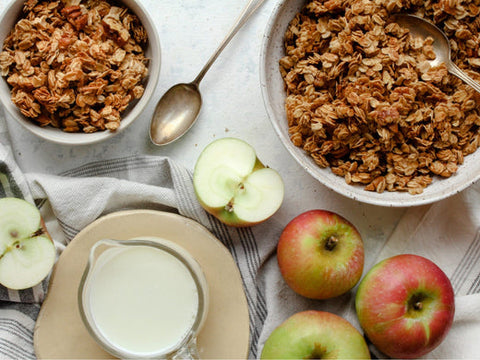 Σπιτική γκρανόλα μήλου
