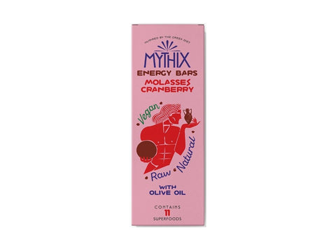 Μπάρα (Energy Bar) Mythix - Γεύση Μελάσσα Cranberry